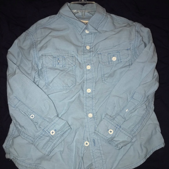 Cherokee Blue Long Sleeve Buttoned Shirt (xs) - Picture 1 of 2